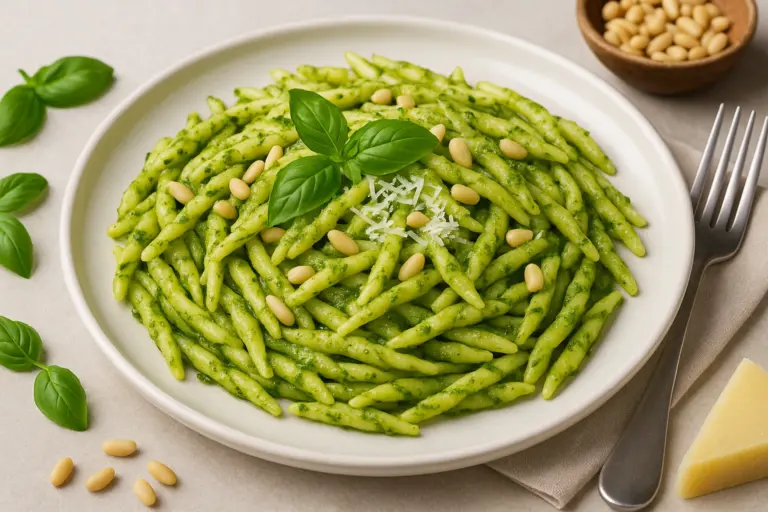 Best wine with Trofie al Pesto